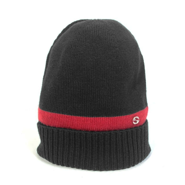MONCLER 毛球Logo 麻花羊毛毛帽(黑色)優惠推薦