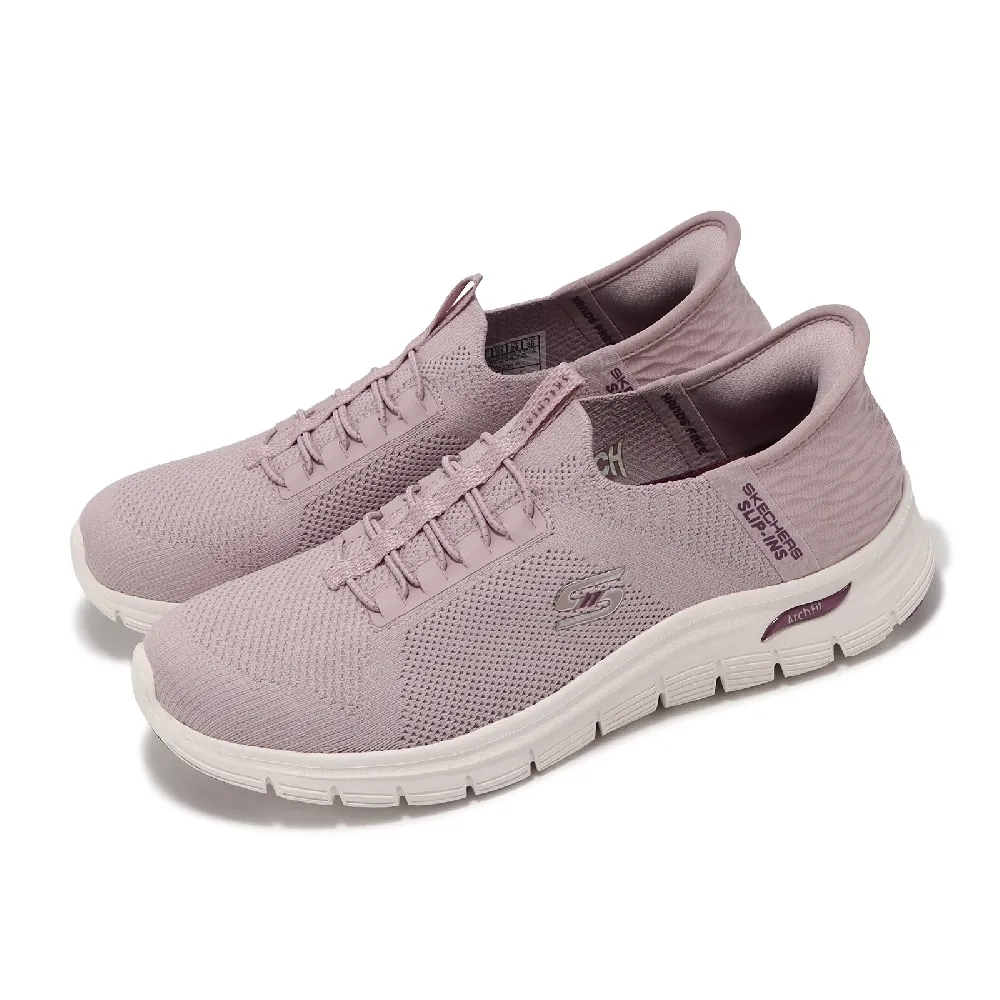 SKECHERS】休閒鞋Arch Fit Vista Slip-Ins 女鞋紫套入式懶人鞋避震輕量健走鞋(104379-MVE) momo購物網-  好評推薦-2024年7月