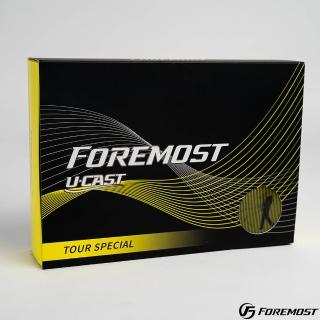 【Foremost】Pro-Tour X3 燦燦黃 三層球 高爾夫球(2024款 色球 漸變球 超遠距)