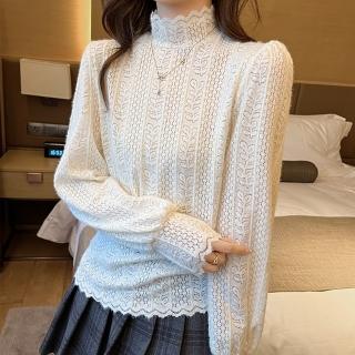 【ONEY 歐妮】★時尚小花蕾絲通勤上衣(女裝/時尚)
