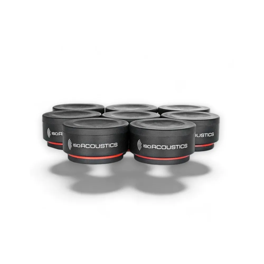 【IsoAcoustics】讓音場更清晰 喇叭避震墊 一組8個／ISO-PUCK mini(喇叭架 隔音 監聽 喇叭墊)