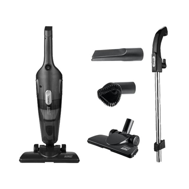 CHIMEI奇美 VC-SE2PHW CHIMEI奇美 VC-SE2PHW 直立式吸塵器,採用黑色系設計,產自中國,適閤家庭高效清潔。具備有線電源設計,電壓110V,尺寸長112x寬241x高985mm,重量僅1.6KG,輕便易操作。集塵方式為可洗式集塵筒,方便清洗維護。配件包含原廠保證書,保固1年,並透過BSMI認證(R63999),提供可靠品質與安全保障。完美解決居家灰塵問題,強力吸塵一機搞定!