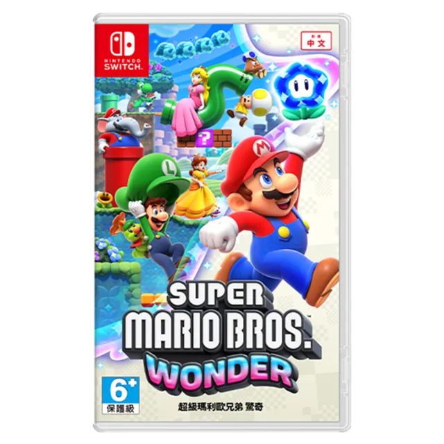 【Nintendo 任天堂】Switch OLED白色主機+瑪利歐遊戲選一+包貼(送王國之淚)