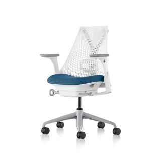 【Herman Miller】Sayl 全功能-白框/藍座 l 原廠授權商世代家具(人體工學椅/辦公椅/主管椅)