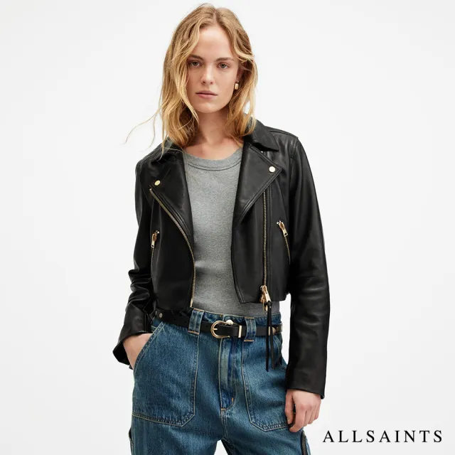 【ALLSAINTS】DALBY 短版羊皮騎士皮衣 W048LA(修身版型)