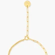 【Olivia Yao Jewellery】不對稱鍊條設計 不易掉色 14K合金珍珠鍊結手鍊(Lucky Charm Collection)