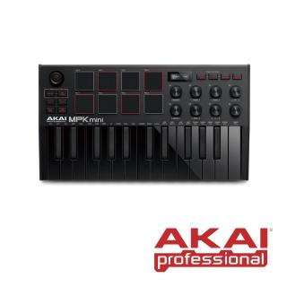 【AKAI】MPK mini mk3 黑色 USB MIDI 鍵盤(公司貨)