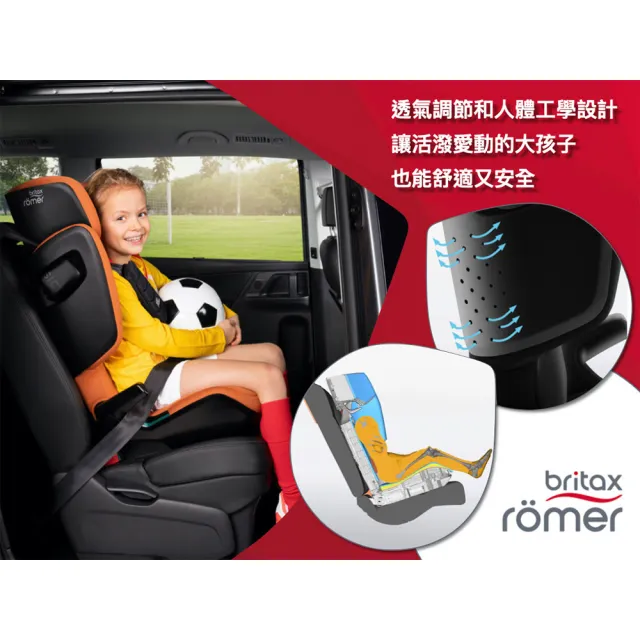 【Britax】英國 3-12歲 ISOFIX 成長型汽車安全座椅 Briax Romer Kidfix i-Size(松木綠)