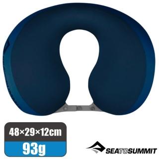 【SEA TO SUMMIT】AEROS PILLOW PREMIUM TRAVELLE 50D 充氣頸枕_93g/靠枕.U型枕(STSAPILPREMYHANB 海軍藍)