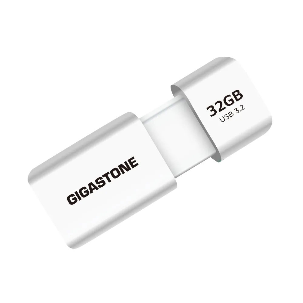 【GIGASTONE 立達】32GB USB3.1/3.2 Gen1 極簡滑蓋隨身碟 UD-3202 白-超值5入組(32G USB3.2 高速隨身碟)