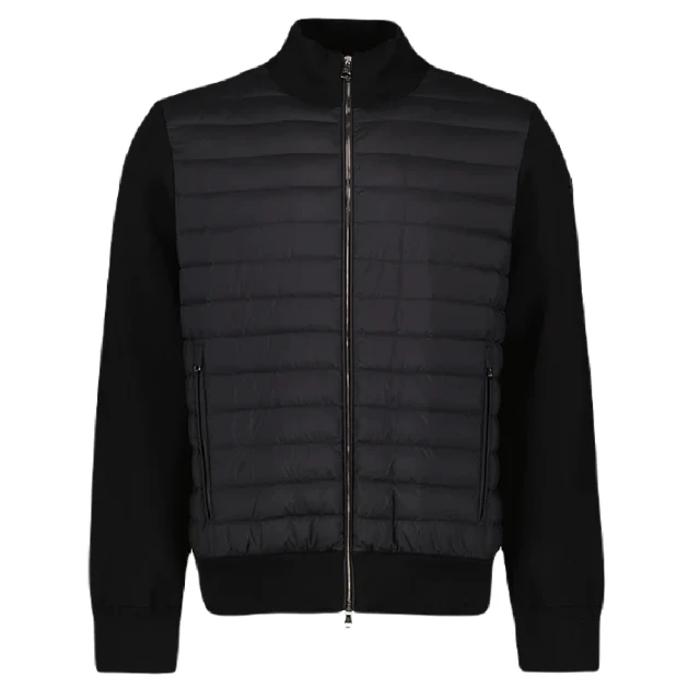 MONCLER 春夏新款 男款 前襟羽絨拼接外套-黑色(1號USA-S、2號USA-M、3號USA-L、4號USA-XL)