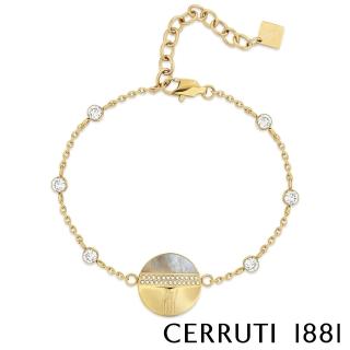 【Cerruti 1881】限量2折 義大利經典FRAGANCIA手鍊 全新專櫃展示品(CB0202 金色)