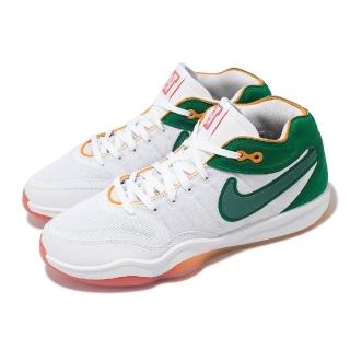 【NIKE 耐吉】籃球鞋 Air Zoom G.T. Hustle 2 EP 男鞋 白 綠 Swoosh Squad(DJ9404-103)