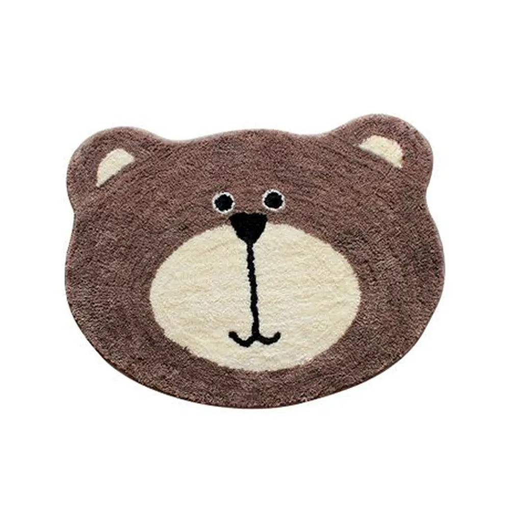 【樂邁家居】柴犬 小熊 造型地墊 踏墊(45x60cm)