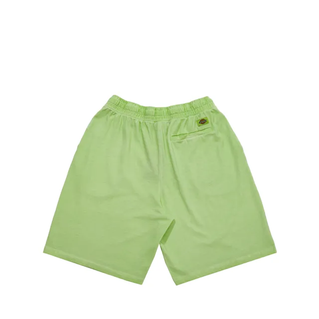 【Dickies】男款嫩綠色純棉仿舊水洗寬版休閒短褲｜DK010574C52