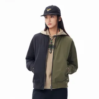 【Dickies】女款軍綠色獨特雙色設計飛行外套｜DK010805MGR