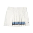 【LE COQ SPORTIF 公雞】高爾夫系列 女款白色百摺設計修身彈力短裙 QLS8T701