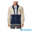 【Columbia 哥倫比亞 官方旗艦】男款-Back Bowl™ UPF50刷毛外套-卡其(UAM03720KI)
