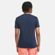 【Timberland】男款深寶石藍短袖T恤(A2EKJ433)