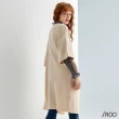 【iROO】立體織目長版針織外套