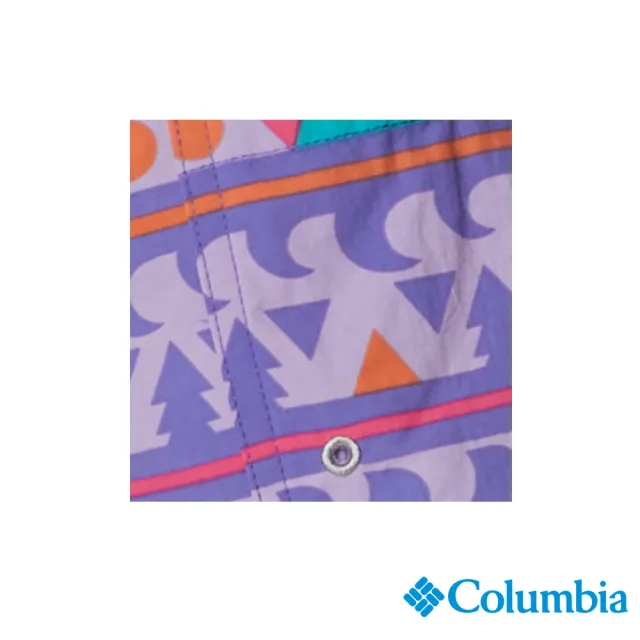 【Columbia 哥倫比亞 官方旗艦】女款-W Summerdry™UPF50防潑短褲-紫色(UAR24690PL)