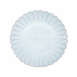【瀨戶燒】日本製 瀨戶燒陶器 Hana 菊花盤 16cm 淡藍(花形盤、陶瓷盤、料理盤)