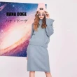 【HANA DOGE ハナ・ドーゲ】運動休閒風喇叭袖針織毛衣+包臀裙兩件組(超值套裝組)