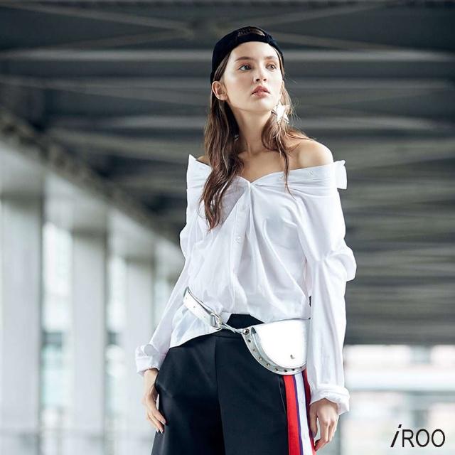 【iROO】極簡合身流行長袖襯衫