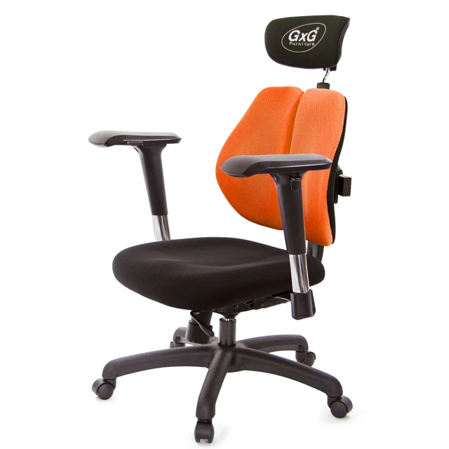 GXG 吉加吉 雙軸枕 雙背工學椅 2D滑面金屬扶手(TW-