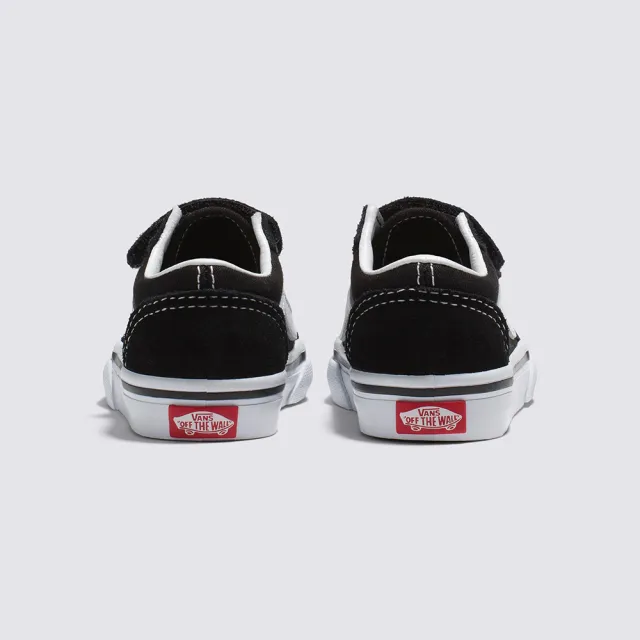 【VANS 官方旗艦】Old Skool V 小童款黑白色滑板鞋/休閒鞋