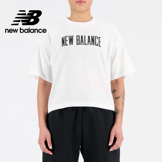 【NEW BALANCE】NB 涼感短版圓領短袖上衣_女性_白色_WT33172WT(美版 版型偏大)