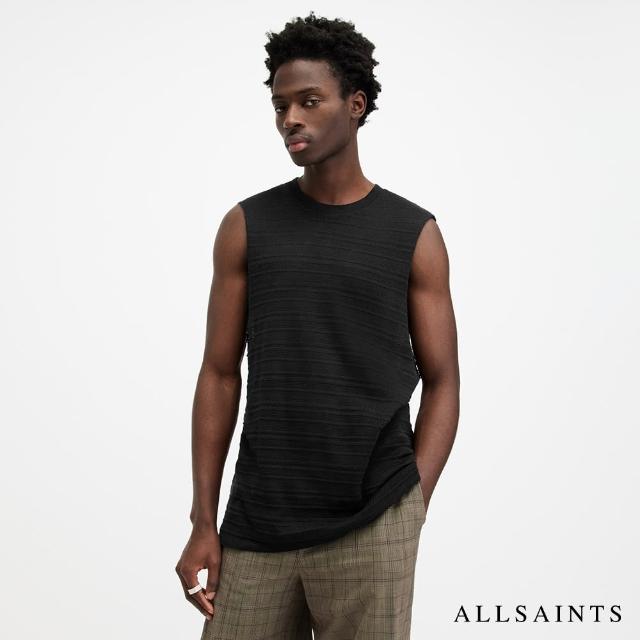 【ALLSAINTS】DRAX 純棉寬鬆無袖背心-黑 MD520Z(舒適版型)