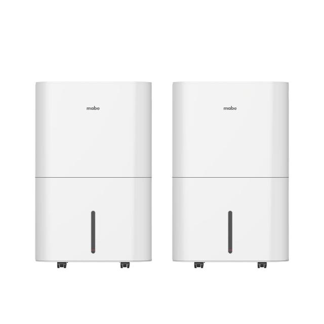 【Mabe 美寶】季節限定組32L泵浦側吹式強力高效除濕機兩件組(MPER70LW)