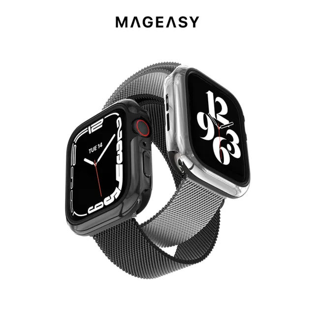 【SwitchEasy 魚骨牌】Apple Watch 8/7 45mm Odyssey Glossy Edition 奧德賽金屬手錶保護殼