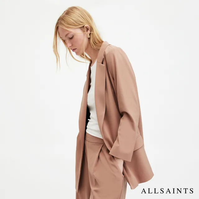 【ALLSAINTS】ALEIDA TRI 輕薄俐落開襟西裝外套 WT017Y(常規版型)