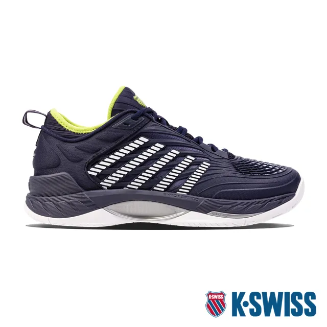 【K-SWISS】輕量進階網球鞋 Hypercourt Supreme 2-男-藍/萊姆綠(09071-494)