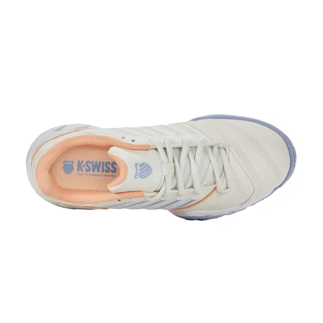 【K-SWISS】基礎網球鞋 Bigshot Light 4-女-白/粉橘(96989-189)