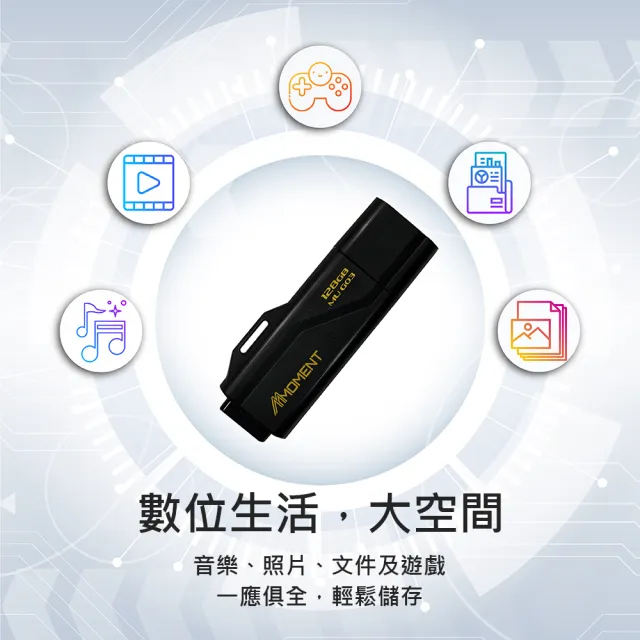 【Moment】MU G-03隨身碟128GB(USB3.2 128GB)