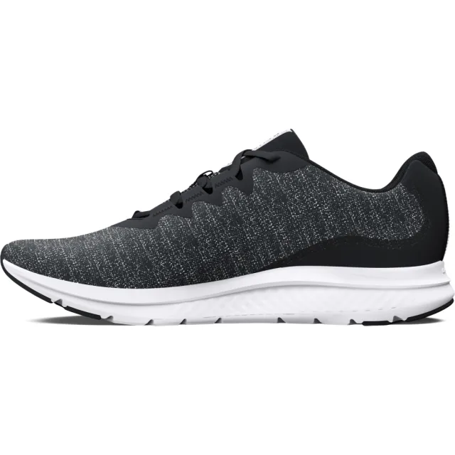 【UNDER ARMOUR】UA 女 Charged Impulse 3 Knit 慢跑鞋 運動鞋-3026686-001(黑灰)