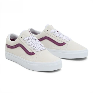 【VANS 官方旗艦】Old Skool 男女款米色滑板鞋/休閒鞋