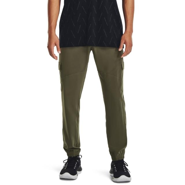 【UNDER ARMOUR】UA 男 Stretch Woven Cargo運動長褲_1380358-390(軍綠色)