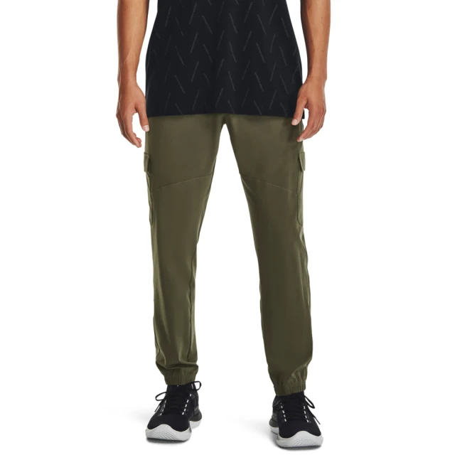 UNDER ARMOUR UA 男 Stretch Woven Cargo運動長褲_1380358-390(軍綠色)