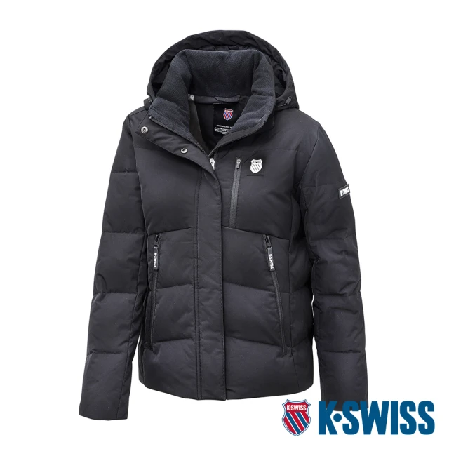 【K-SWISS】羽絨外套 Down Jacket-女-黑(199133-008)