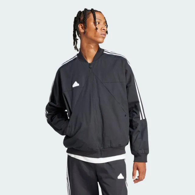 【adidas 愛迪達】運動 休閒 立領外套 防風 男外套 M TIRO LS JKT(IP3791)