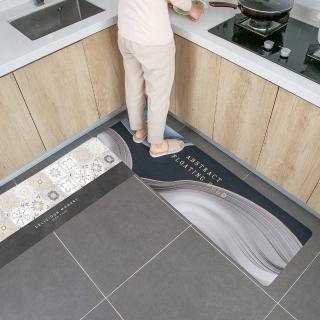 【嵐楓居家】買一送一軟式矽藻土吸水止滑廚房地墊-2入 40*120cm(廚房長踏墊/矽藻土地墊/踏墊/地毯)