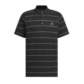 【adidas 愛迪達】FI Stripe Polo 男 POLO衫 短袖 上衣 運動 休閒 經典 條紋 黑(IT3920)