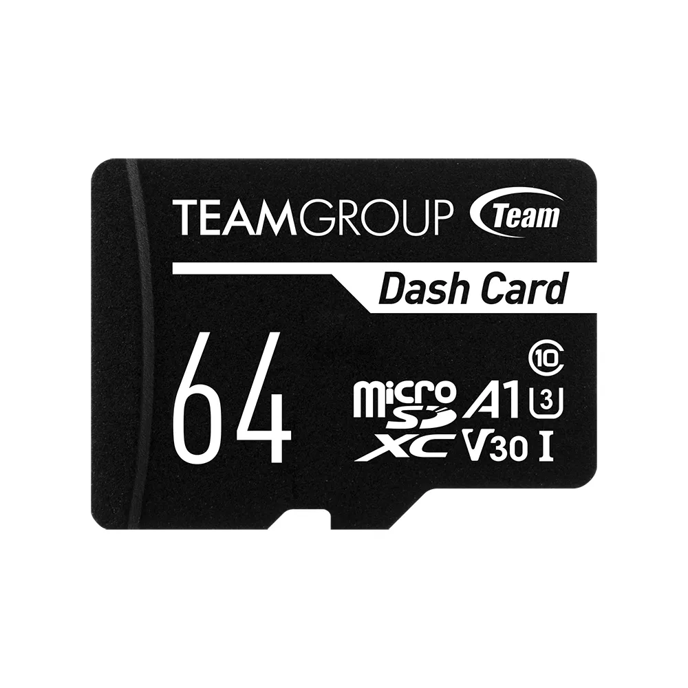 【TEAM 十銓】Dash Micro 64GB SDXC UHS-I U3 V30 行車專用記憶卡(含轉卡)