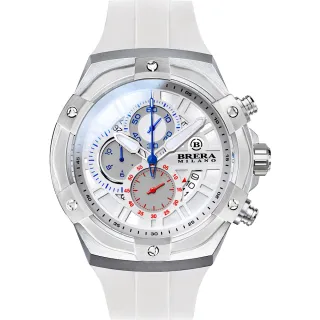 【BRERA 布雷拉】義大利 米蘭精品 SUPERSPORTIVO EVO 時尚運動風 三眼時計腕錶(BMSSQC4505B)