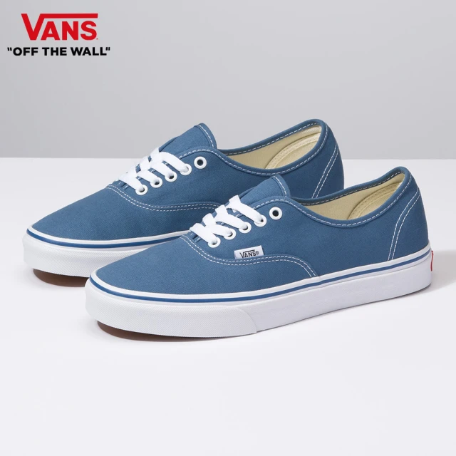 【VANS 官方旗艦】Authentic 男女款海軍藍色滑板鞋