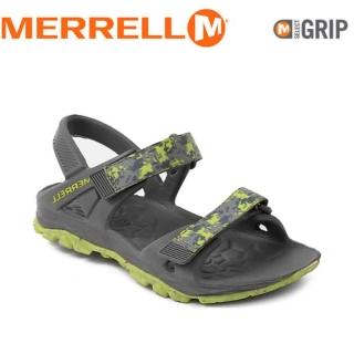 【MERRELL】兒童 HYDRO DRIFT《灰/亮綠》兒童涼鞋/休閒鞋/運動健走鞋/MY56493(悠遊山水)